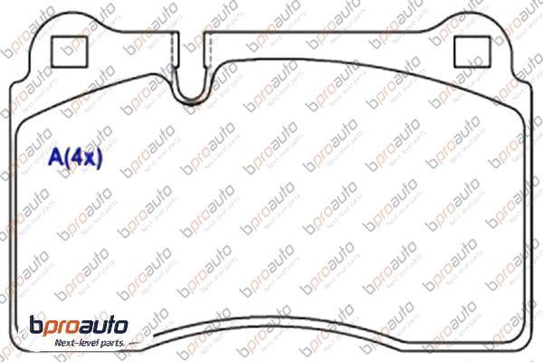 BPROAUTO 1BP31021AA - Kit de plaquettes de frein, frein à disque cwaw.fr