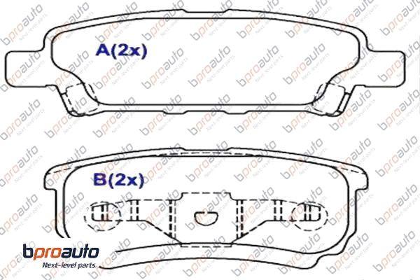 BPROAUTO 1BP31023AA - Kit de plaquettes de frein, frein à disque cwaw.fr