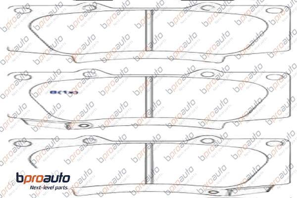 BPROAUTO 1BP31075AA - Kit de plaquettes de frein, frein à disque cwaw.fr