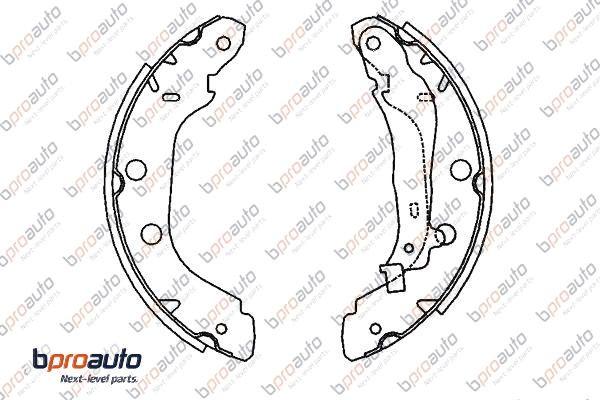 BPROAUTO 1BP31184AA - Jeu de mâchoires de frein cwaw.fr