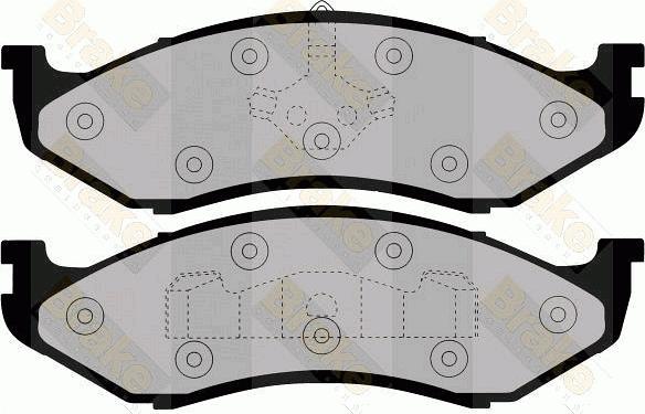 Brake Engineering PA992 - Kit de plaquettes de frein, frein à disque cwaw.fr