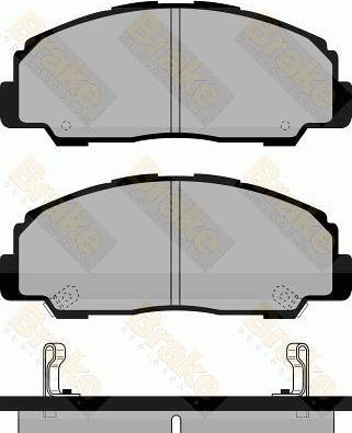 Brake Engineering PA997 - Kit de plaquettes de frein, frein à disque cwaw.fr