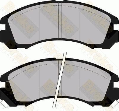 Brake Engineering PA945 - Kit de plaquettes de frein, frein à disque cwaw.fr