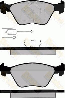 Remsa 575.02 - Kit de plaquettes de frein, frein à disque cwaw.fr