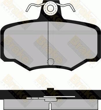 Brake Engineering PA934 - Kit de plaquettes de frein, frein à disque cwaw.fr