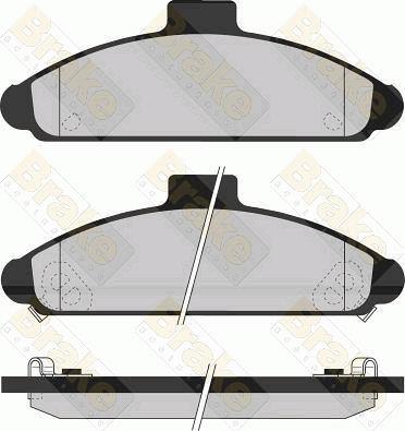 Lucas Electrical GDB1136 - Kit de plaquettes de frein, frein à disque cwaw.fr