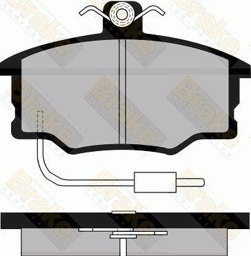 Brake Engineering PA498 - Kit de plaquettes de frein, frein à disque cwaw.fr