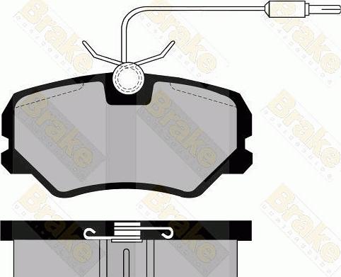 Brake Engineering PA493 - Kit de plaquettes de frein, frein à disque cwaw.fr