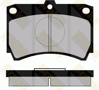 Brake Engineering PA469 - Kit de plaquettes de frein, frein à disque cwaw.fr