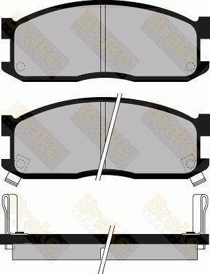 Brake Engineering PA468 - Kit de plaquettes de frein, frein à disque cwaw.fr