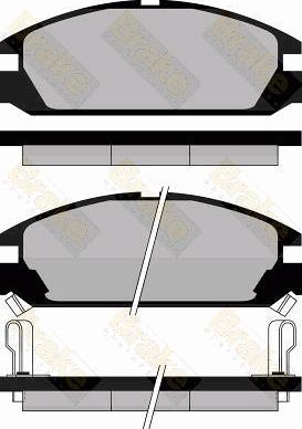 Brake Engineering PA463 - Kit de plaquettes de frein, frein à disque cwaw.fr