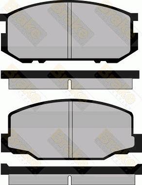 Brake Engineering PA407 - Kit de plaquettes de frein, frein à disque cwaw.fr