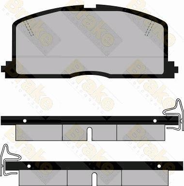 Brake Engineering PA411 - Kit de plaquettes de frein, frein à disque cwaw.fr