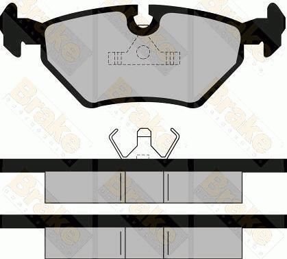 Brake Engineering PA484 - Kit de plaquettes de frein, frein à disque cwaw.fr