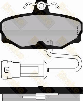 Brake Engineering PA486 - Kit de plaquettes de frein, frein à disque cwaw.fr