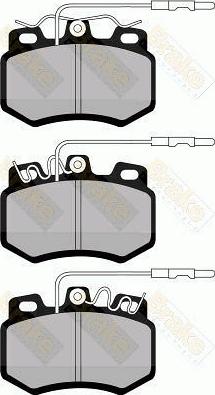 Brake Engineering PA439 - Kit de plaquettes de frein, frein à disque cwaw.fr