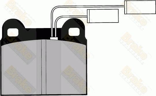 Brake Engineering PA425 - Kit de plaquettes de frein, frein à disque cwaw.fr