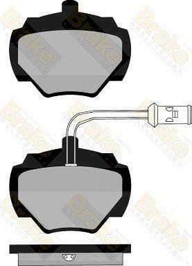 Brake Engineering PA423 - Kit de plaquettes de frein, frein à disque cwaw.fr