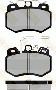 Brake Engineering PA472 - Kit de plaquettes de frein, frein à disque cwaw.fr