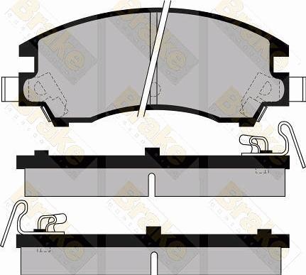 Brake Engineering PA477 - Kit de plaquettes de frein, frein à disque cwaw.fr