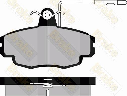 Brake Engineering PA591 - Kit de plaquettes de frein, frein à disque cwaw.fr