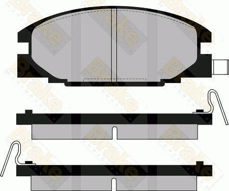 Brake Engineering PA549 - Kit de plaquettes de frein, frein à disque cwaw.fr