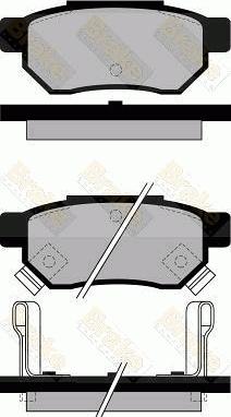 Brake Engineering PA545 - Kit de plaquettes de frein, frein à disque cwaw.fr