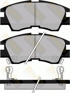 Brake Engineering PA552 - Kit de plaquettes de frein, frein à disque cwaw.fr