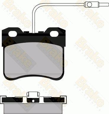 Brake Engineering PA561 - Kit de plaquettes de frein, frein à disque cwaw.fr