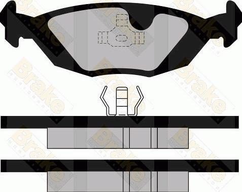 Brake Engineering PA504 - Kit de plaquettes de frein, frein à disque cwaw.fr