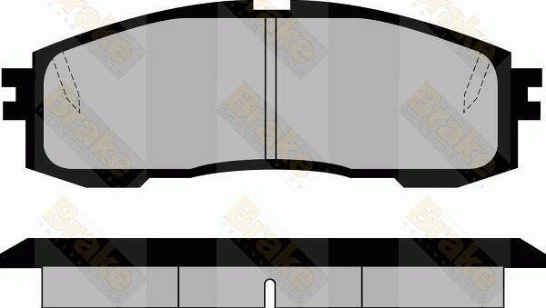 Brake Engineering PA505 - Kit de plaquettes de frein, frein à disque cwaw.fr