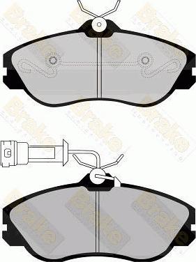 Brake Engineering PA506 - Kit de plaquettes de frein, frein à disque cwaw.fr