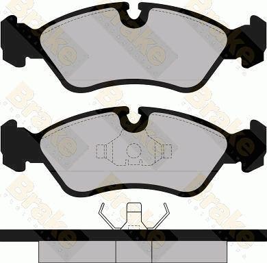 Brake Engineering PA511 - Kit de plaquettes de frein, frein à disque cwaw.fr