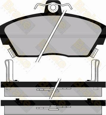 Brake Engineering PA539 - Kit de plaquettes de frein, frein à disque cwaw.fr