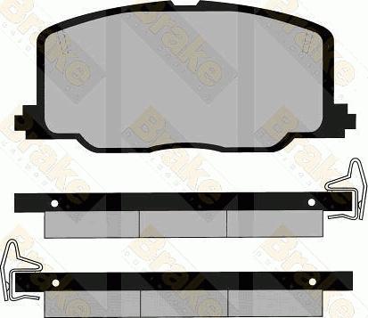 Brake Engineering PA535 - Kit de plaquettes de frein, frein à disque cwaw.fr