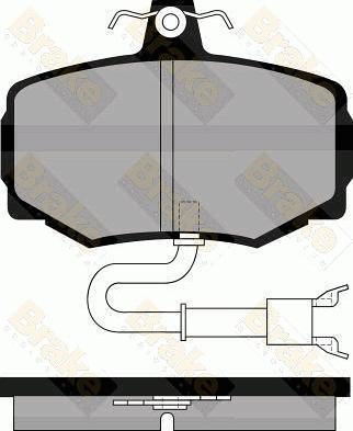 Brake Engineering PA526 - Kit de plaquettes de frein, frein à disque cwaw.fr