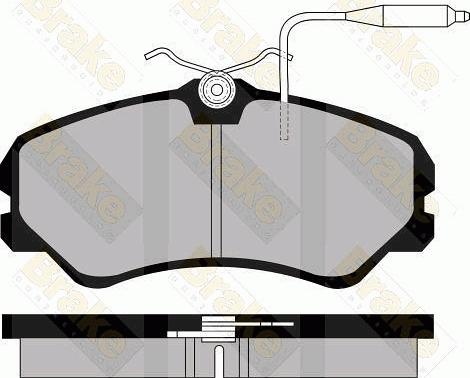 Brake Engineering PA520 - Kit de plaquettes de frein, frein à disque cwaw.fr