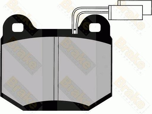 Brake Engineering PA603 - Kit de plaquettes de frein, frein à disque cwaw.fr