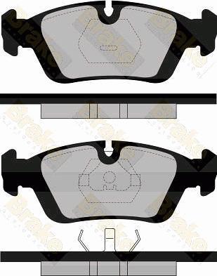 Brake Engineering PA602 - Kit de plaquettes de frein, frein à disque cwaw.fr