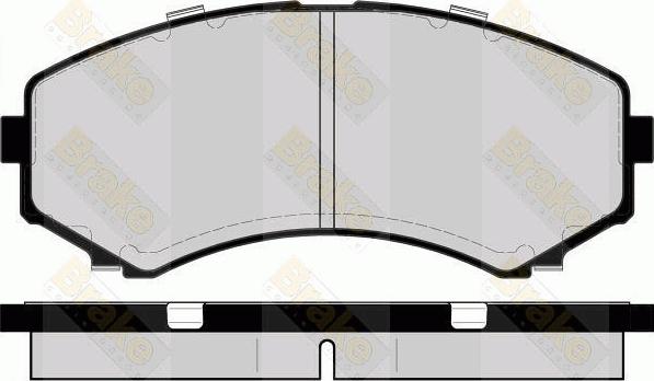 Brake Engineering PA1493 - Kit de plaquettes de frein, frein à disque cwaw.fr