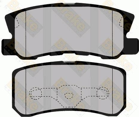 Brake Engineering PA1492 - Kit de plaquettes de frein, frein à disque cwaw.fr