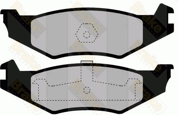 Brake Engineering PA1444 - Kit de plaquettes de frein, frein à disque cwaw.fr