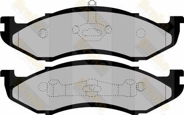 Brake Engineering PA1445 - Kit de plaquettes de frein, frein à disque cwaw.fr