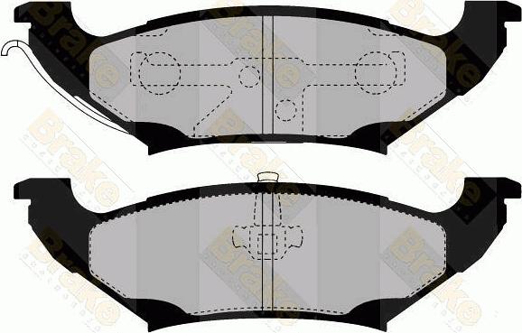 Brake Engineering PA1446 - Kit de plaquettes de frein, frein à disque cwaw.fr