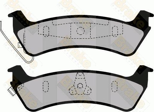 Brake Engineering PA1441 - Kit de plaquettes de frein, frein à disque cwaw.fr