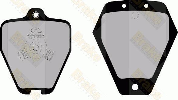 Brake Engineering PA1443 - Kit de plaquettes de frein, frein à disque cwaw.fr