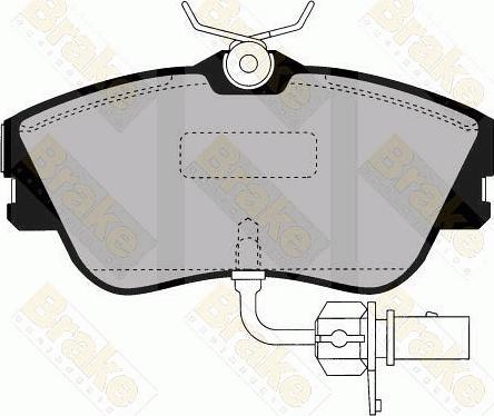 Brake Engineering PA1455 - Kit de plaquettes de frein, frein à disque cwaw.fr