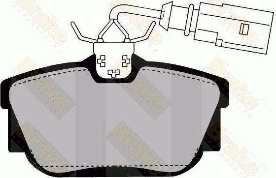 Brake Engineering PA1457 - Kit de plaquettes de frein, frein à disque cwaw.fr