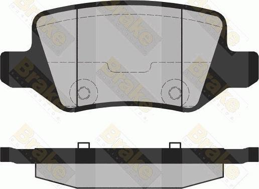 Brake Engineering PA1469 - Kit de plaquettes de frein, frein à disque cwaw.fr