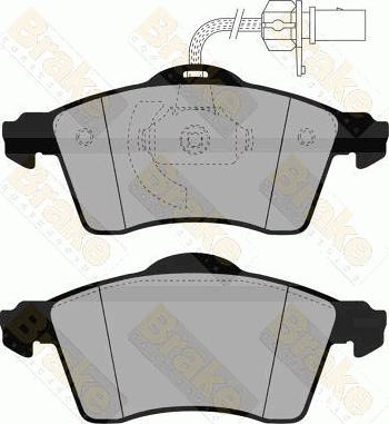 Brake Engineering PA1464 - Kit de plaquettes de frein, frein à disque cwaw.fr